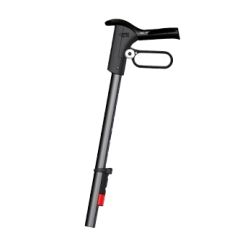 Duwstang met ErgoGrip handvat, compleet incl. bel, rechts, zwart 32