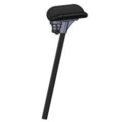 Onderarmschalen met arm pad en buis, links, zwart