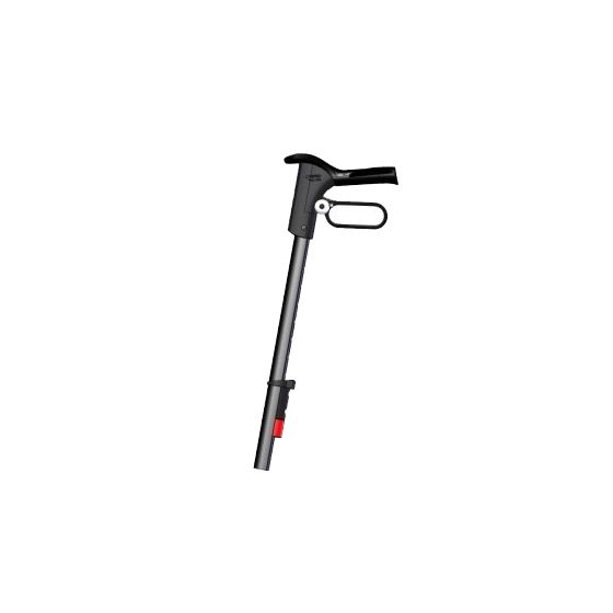 Duwstang met ErgoGrip handvat, compleet incl. bel, rechts, zwart 32